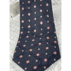 Brioni Men's Black Tie NWT With Pattern Hand Made in Italy